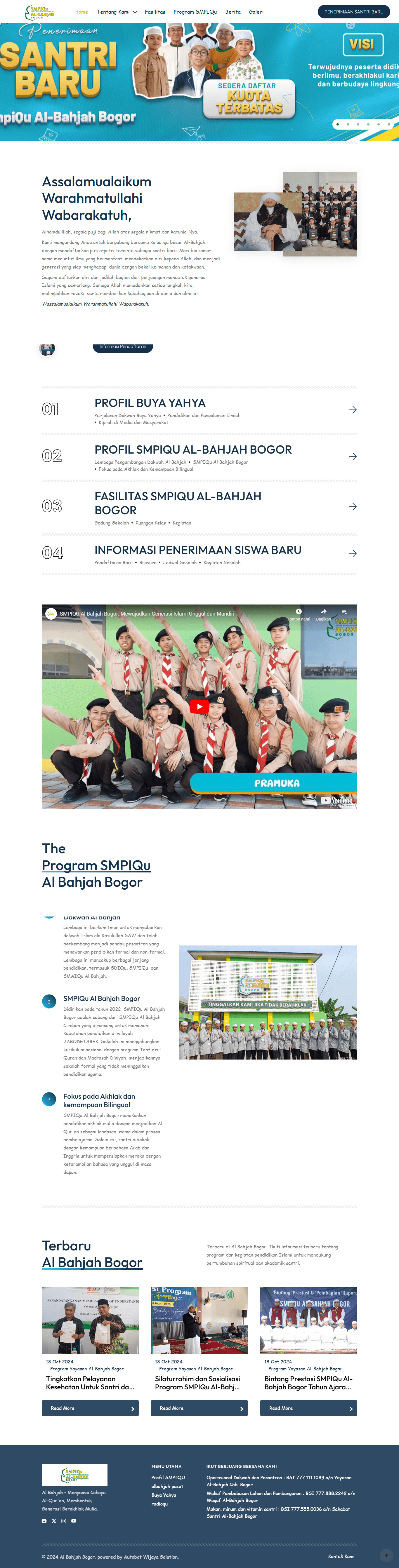 SMPIQU AL BAHJAH BOGOR - SMP Islam Qurani Al-Bahjah Bogor